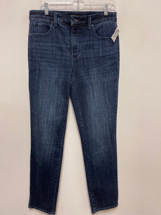 Jeans Straight By Talbots In Blue Denim, Size: 8