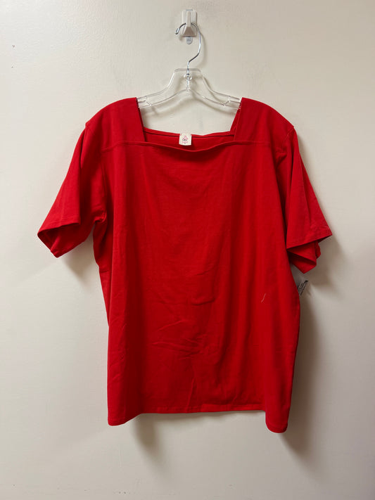 Top Short Sleeve Basic By Clothes Mentor In Red, Size: L