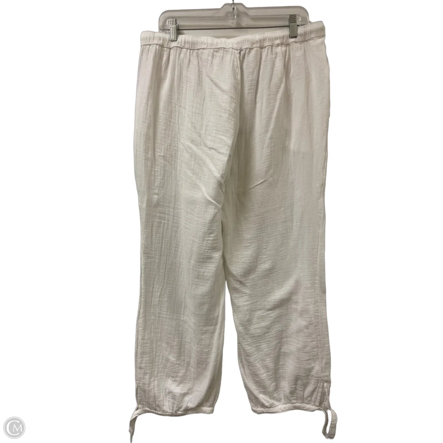 Pants Linen By Lauren By Ralph Lauren In White, Size: L