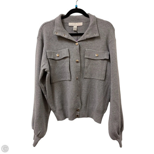 Sweater By Clothes Mentor In Grey, Size: L
