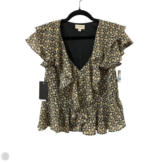 Top Short Sleeve By Clothes Mentor In Floral Print, Size: S