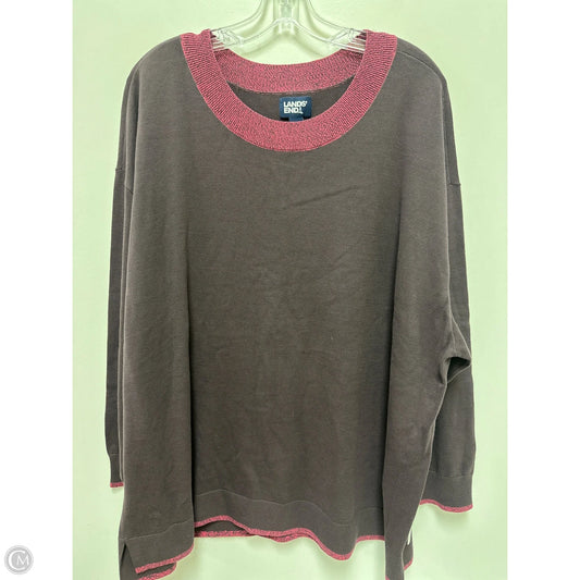 Top Long Sleeve By Lands End In Purple, Size: 3x