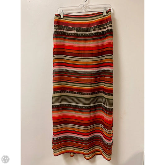 Skirt Maxi By Ariat In Striped Pattern, Size: M