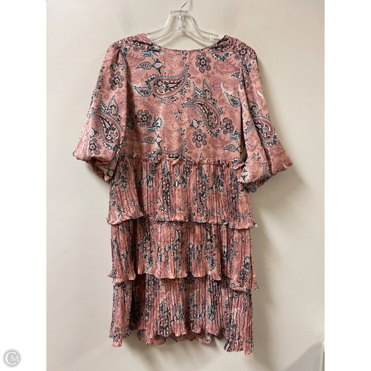 Dress Casual Midi By Clothes Mentor In Floral Print, Size: L