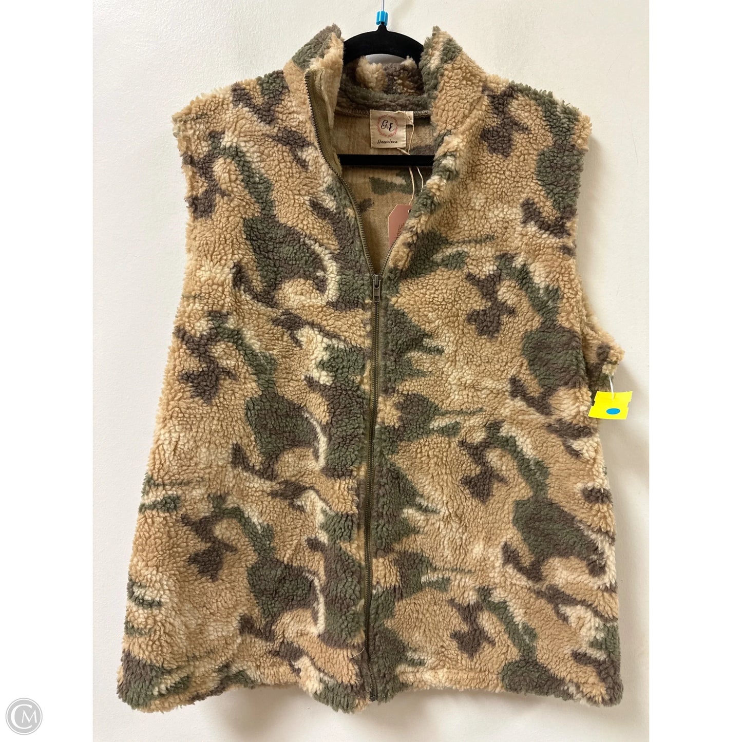 Vest Fleece By Clothes Mentor In Camouflage Print, Size: L