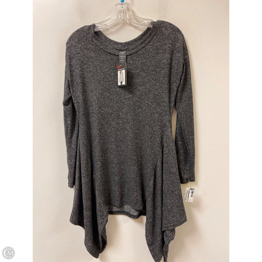 Tunic Long Sleeve By Lildy In Grey, Size: M