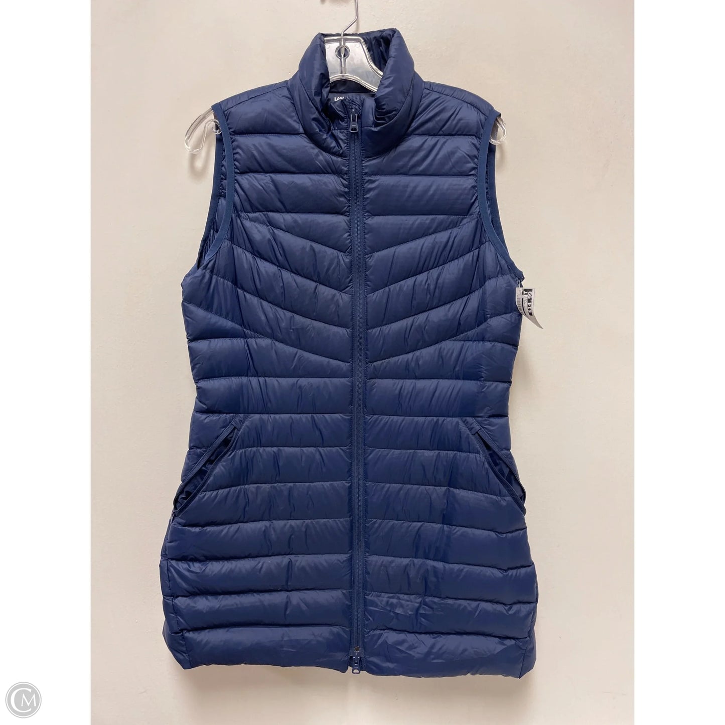 Vest Puffer & Quilted By Lands End In Blue, Size: S