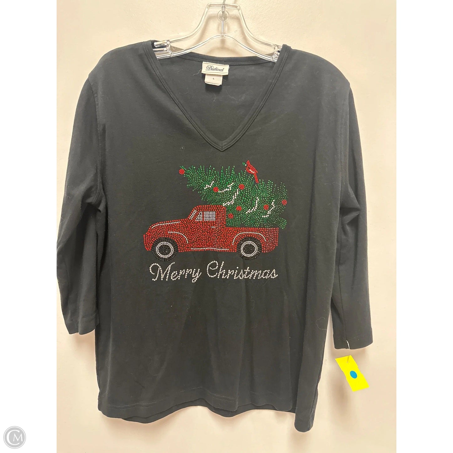 Top Long Sleeve By Clothes Mentor In Black, Size: L