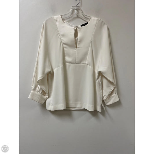 Top Long Sleeve By J. Crew In Cream, Size: S