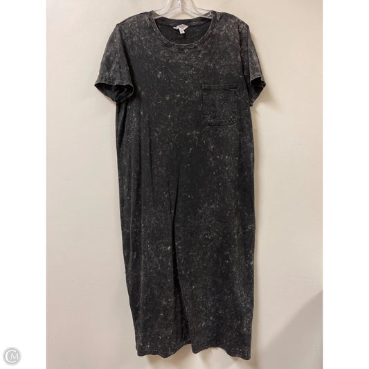 Dress Casual Midi By Time And Tru In Grey, Size: L
