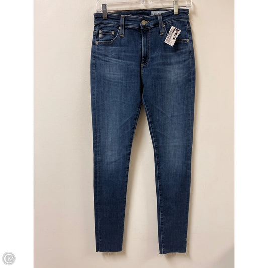 Jeans Skinny By Adriano Goldschmied In Blue Denim, Size: 4