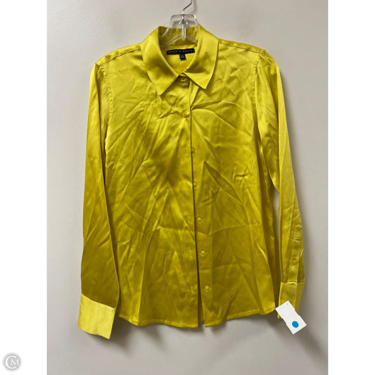 Blouse Long Sleeve By Antonio Melani In Yellow, Size: Xs