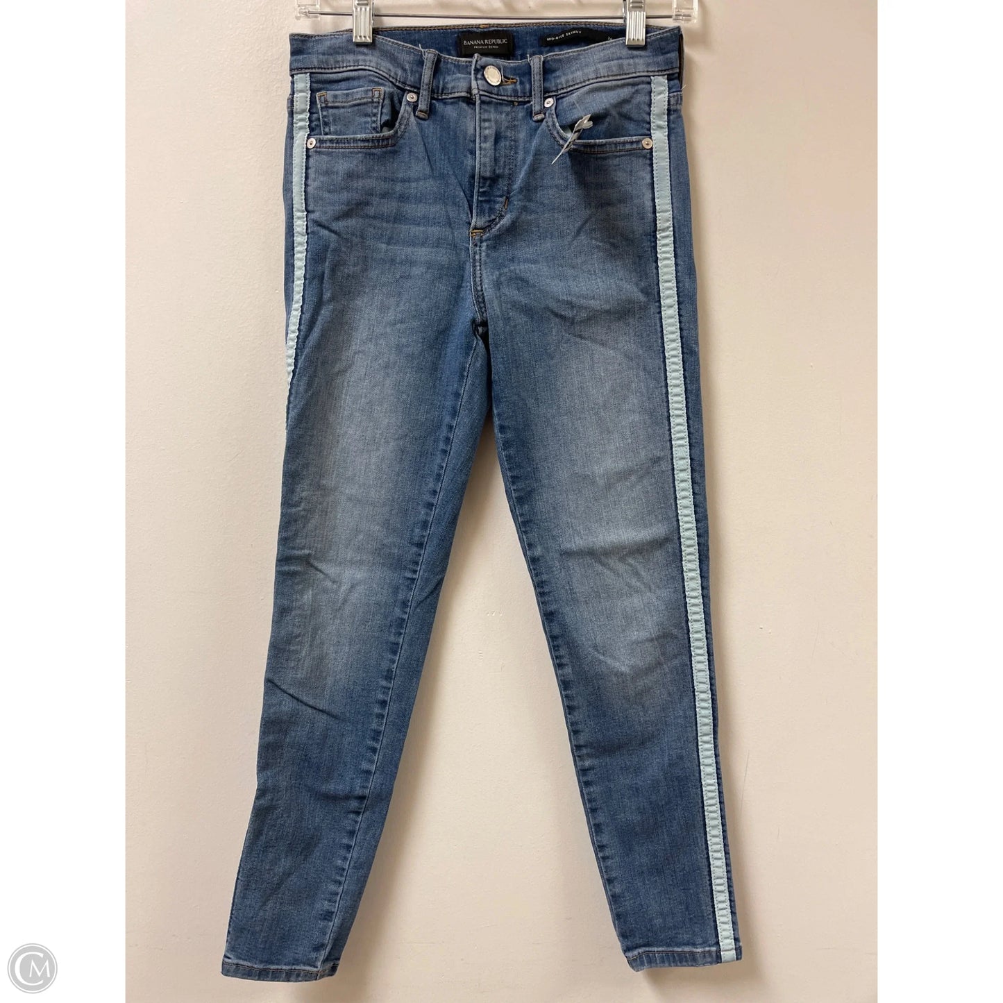 Jeans Skinny By Banana Republic In Blue Denim, Size: 2