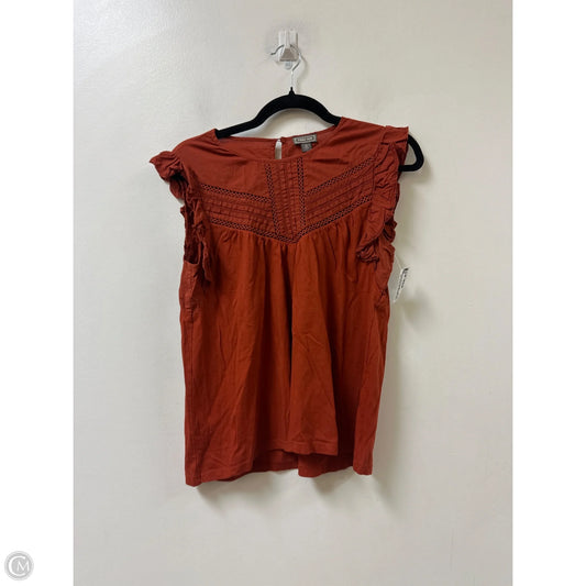 Top Short Sleeve By Point Sur In Orange, Size: S
