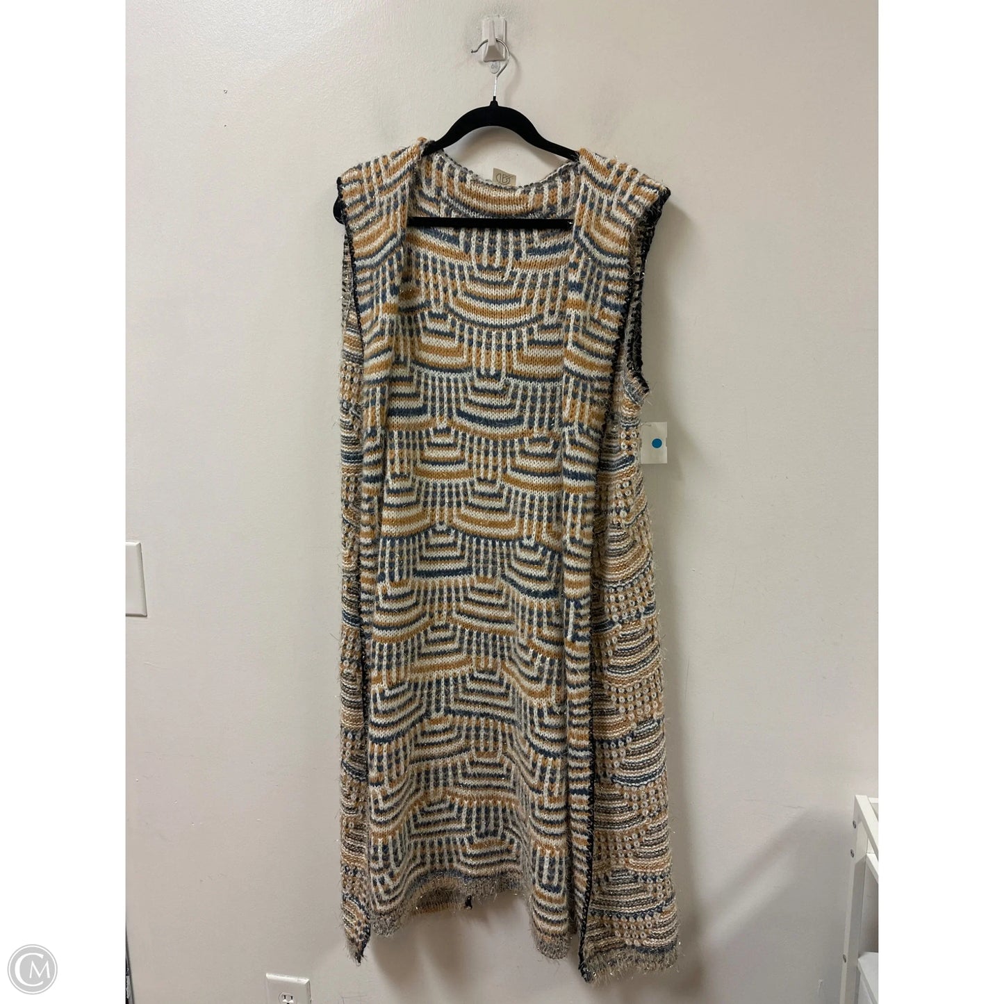 Vest Sweater By Clothes Mentor In Multi-colored, Size: S