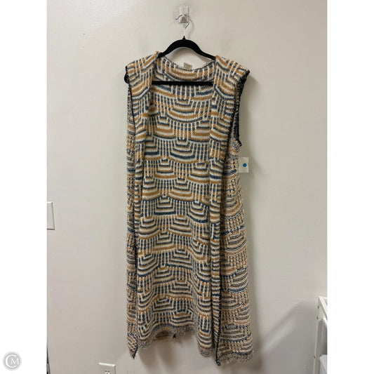 Vest Sweater By Clothes Mentor In Multi-colored, Size: S