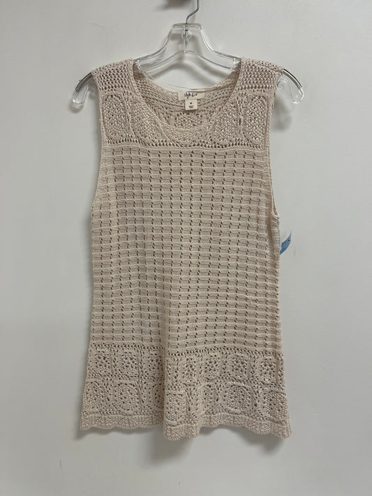 Top Sleeveless By Style And Company In Beige, Size: M