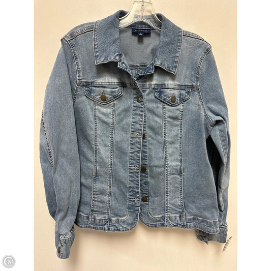 Jacket Denim By Charter Club In Blue Denim, Size: Xl