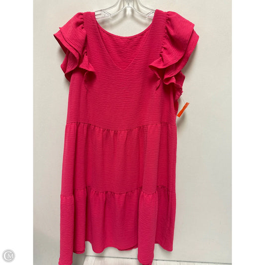 Dress Casual Short By Clothes Mentor In Pink, Size: L