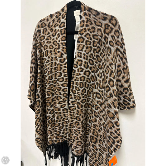Shawl By Chicos In Animal Print, Size: Osfm