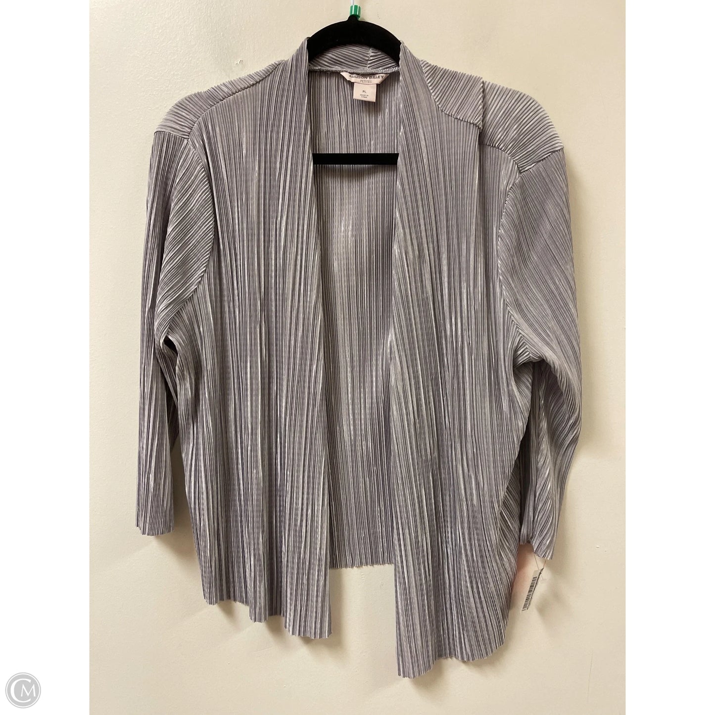 Cardigan By Allison Daley In Grey, Size: Lp