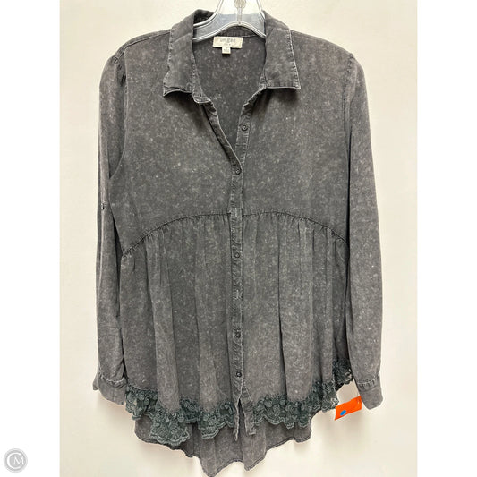 Tunic Long Sleeve By Umgee In Grey, Size: S