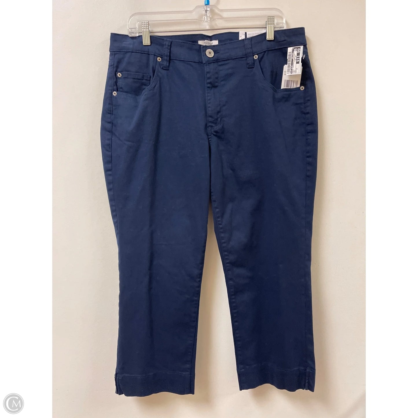 Pants Cropped By Sts Blue In Navy, Size: 14