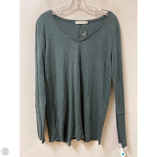 Top Long Sleeve By Modadoc In Green, Size: S