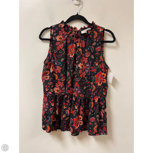 Top Short Sleeve By Loft In Multi-colored, Size: M