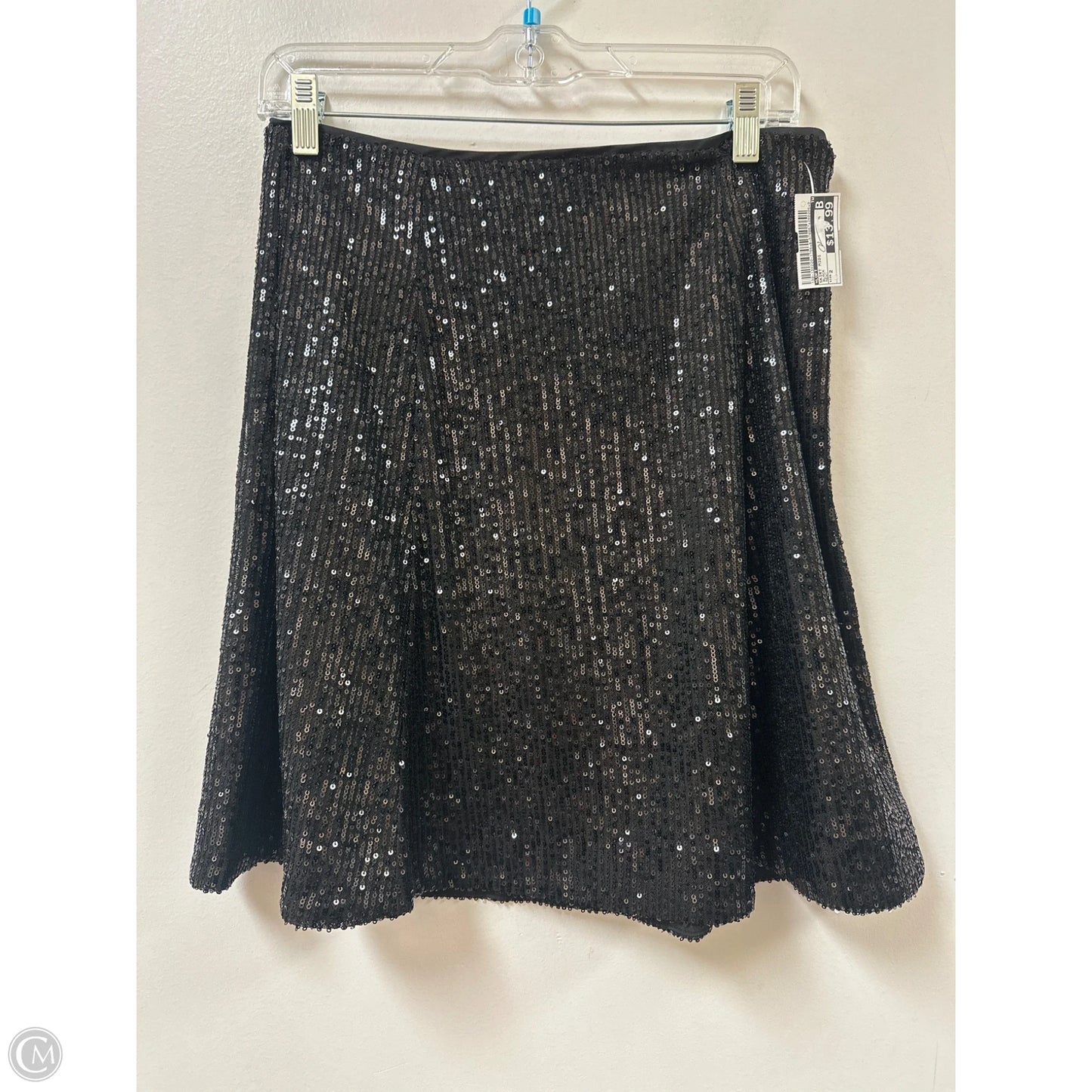 Skirt Midi By Loft In Black, Size: 2