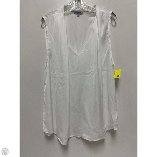 Top Sleeveless By Clothes Mentor In White, Size: 2x