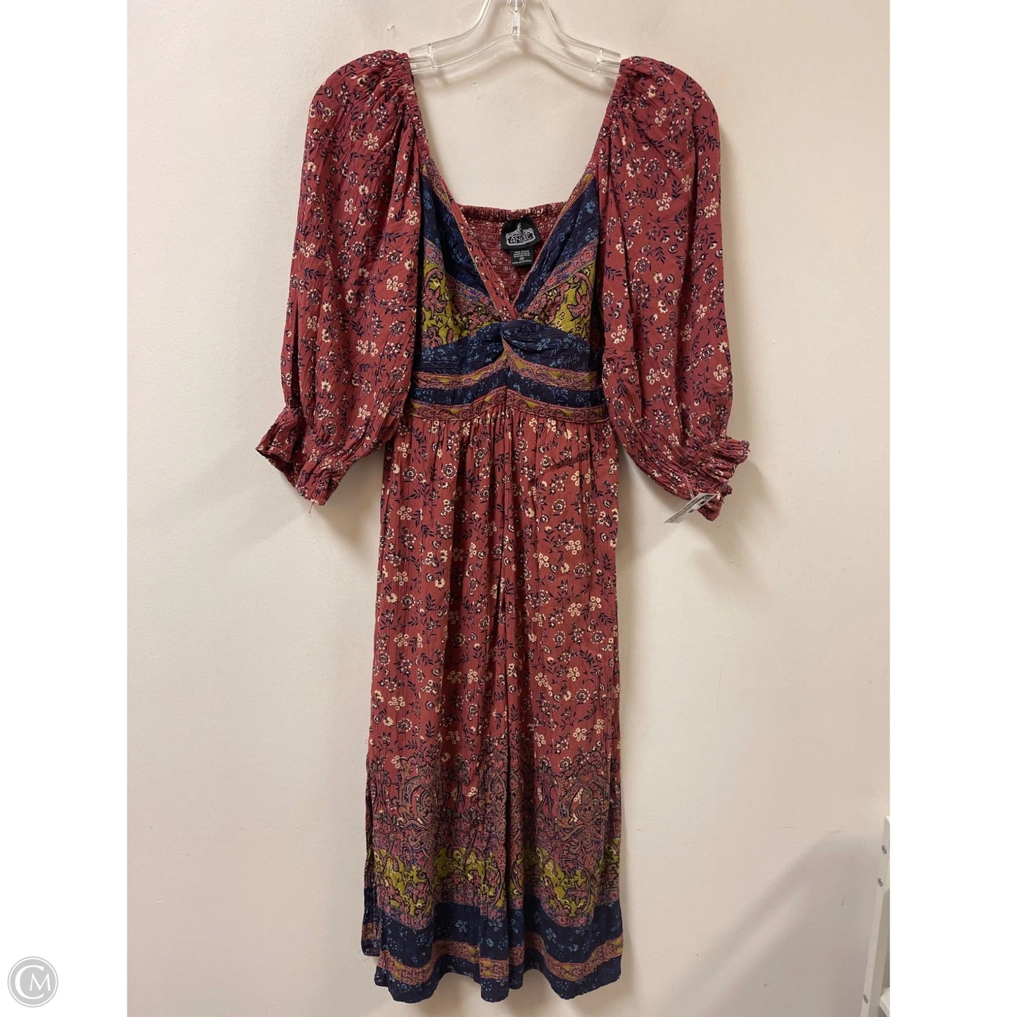 Dress Casual Midi By Angie In Floral Print, Size: M