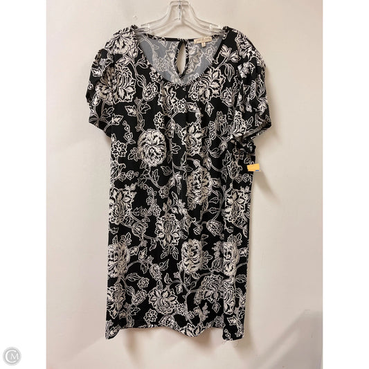 Dress Casual Short By Clothes Mentor In Black & Cream, Size: 2x