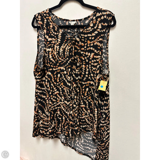 Top Short Sleeve By Cato In Black, Size: 3x