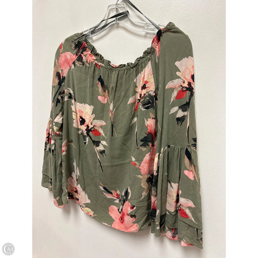 Top Long Sleeve By White House Black Market In Floral Print, Size: S