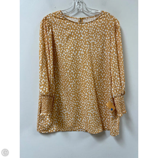 Top Long Sleeve By Clothes Mentor In Yellow, Size: L