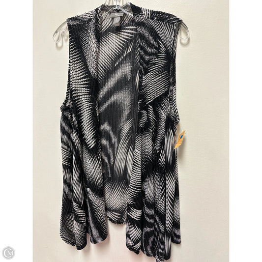 Vest Other By Chicos Private Collection In Black & White, Size: L