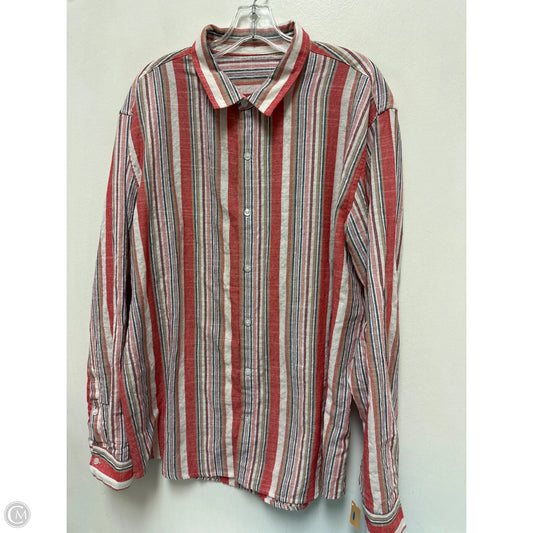 Tunic Long Sleeve By Clothes Mentor In Striped Pattern, Size: Xl