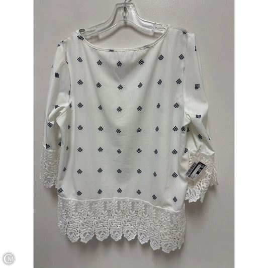 Top Long Sleeve By Shein In White, Size: Xl