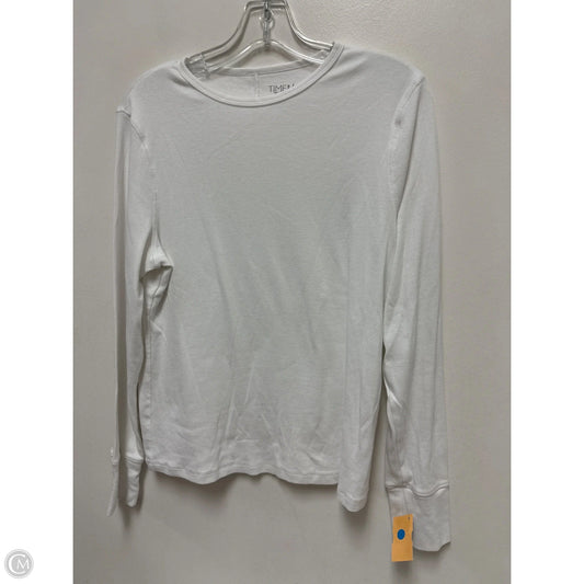 Top Long Sleeve Basic By Time And Tru In White, Size: Xl