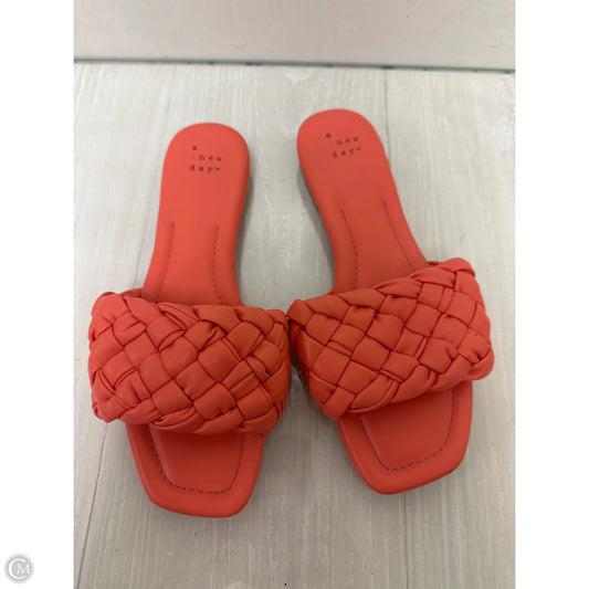 Sandals Flats By A New Day In Coral, Size: 7