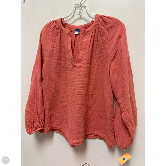 Top Long Sleeve By Old Navy In Pink, Size: M
