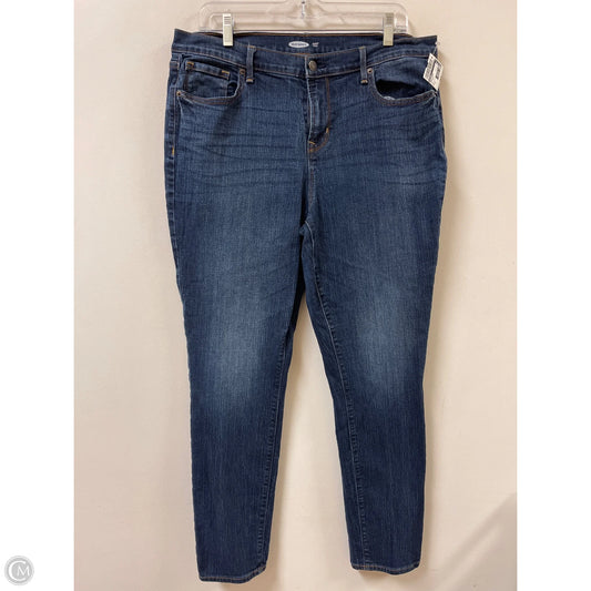 Jeans Skinny By Old Navy In Blue Denim, Size: 14