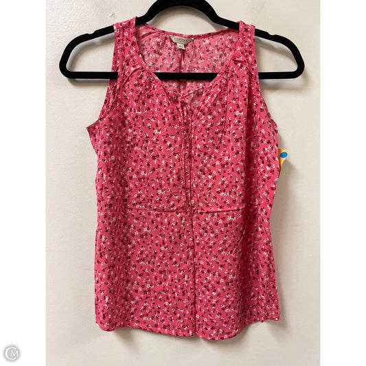 Top Sleeveless By Sonoma In Pink, Size: S