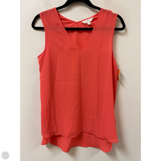 Top Sleeveless By Clothes Mentor In Coral, Size: S