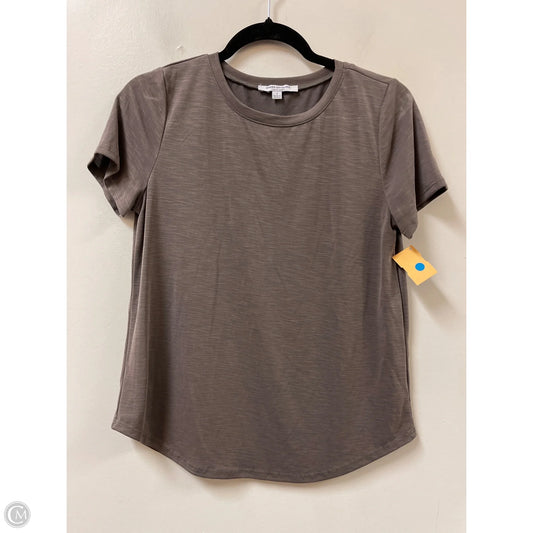 Top Short Sleeve By Green Envelope In Brown, Size: S