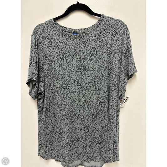 Top Short Sleeve By Old Navy In Grey, Size: Xl