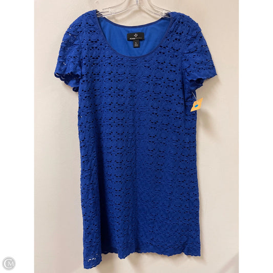 Dress Casual Short By Ronnie Nicole In Blue, Size: Lp