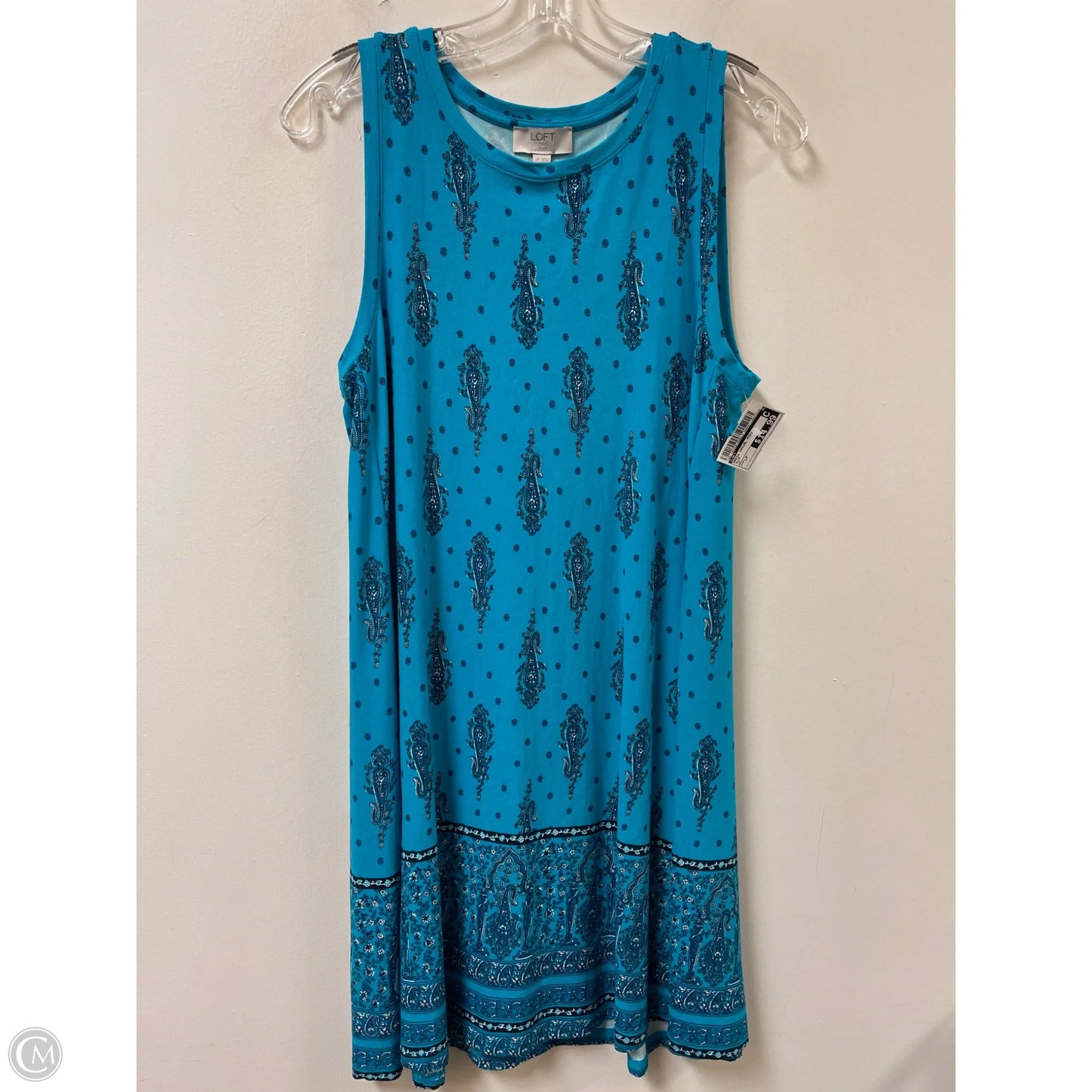 Dress Casual Midi By Loft In Blue, Size: Lp
