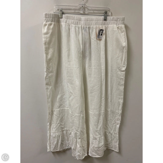 Pants Wide Leg By Emery Rose In White, Size: 26